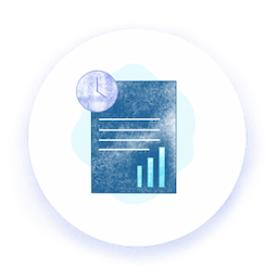 File icon with blue toned graphics.